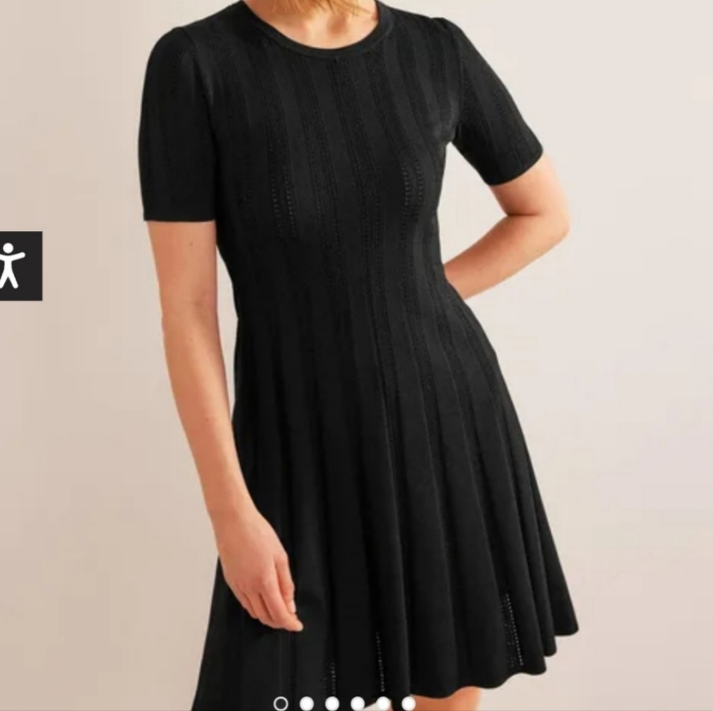 Boden Flared Stitch Mini Dress